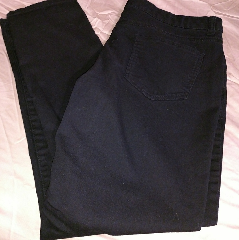 Juniors black stretch pants